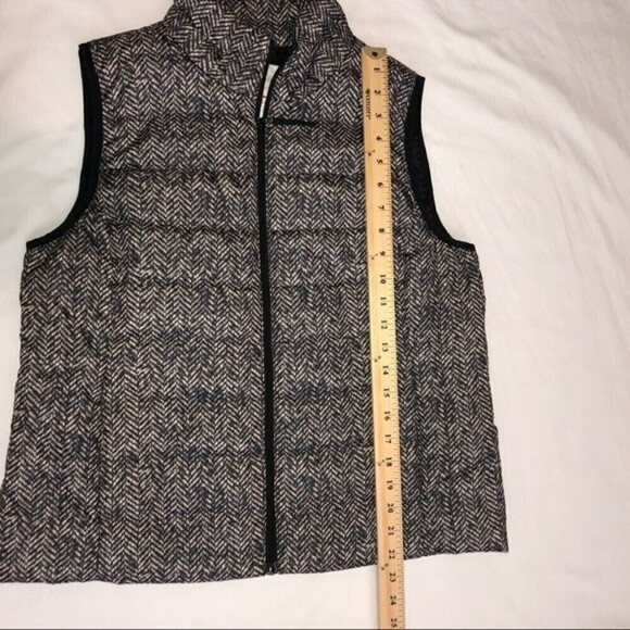 Rafaela Gray Print Puffy Vest SZ L - Picture 6 of 9